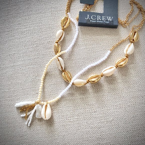 J. Crew NWT Seaside Layered Necklaces - Picture 4 of 10